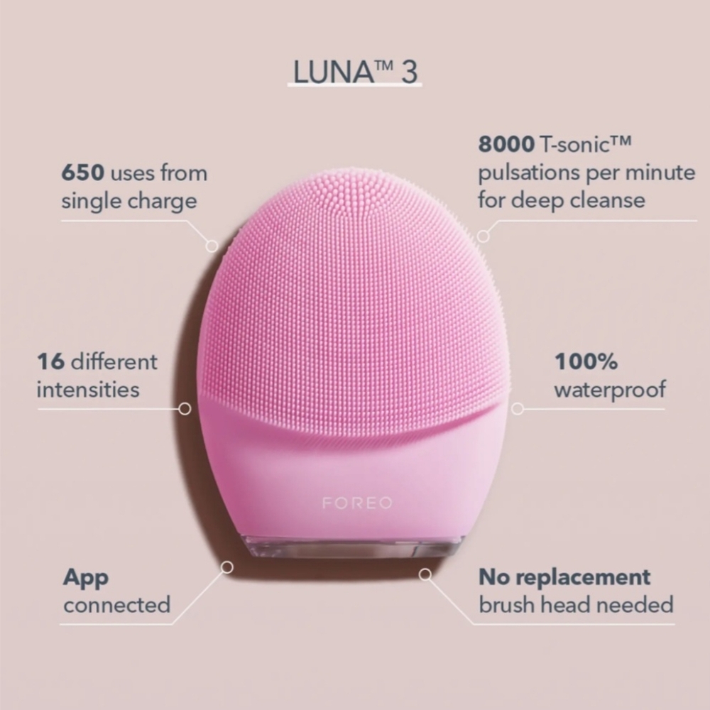 Foreo Luna 3 Pink Facial Cleansing Device